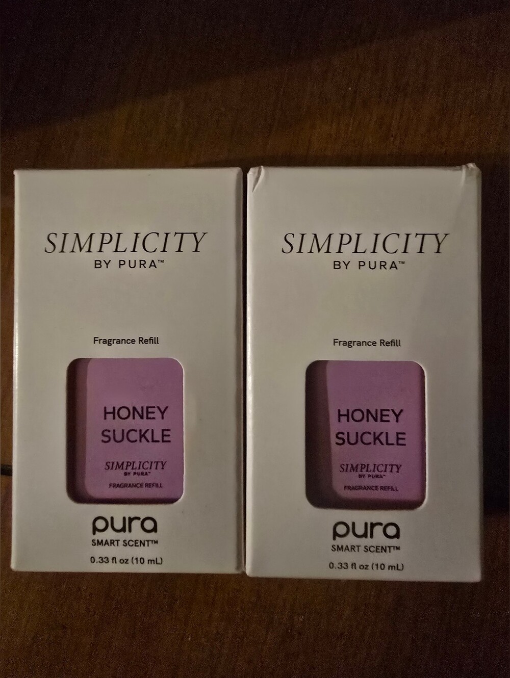 2-Simplicity By PURA Fragrance Refill Bottles Honeysuckle NEW